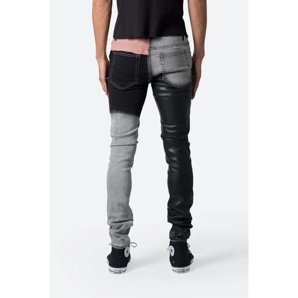 MNML Jeans 36 MEN Multicolor PATCHED SKINNY DENIM X596 Five Pocket Cotton Blend - Picture 3 of 11